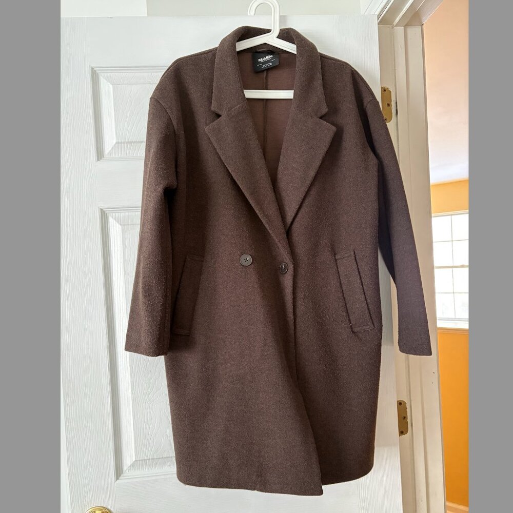 Double Breasted Knit Coat